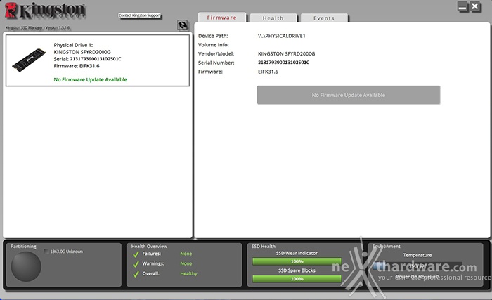 FURY Renegade SSD 2TB 2. Firmware - TRIM - SSD Manager 2