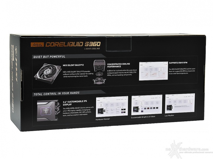 MSI MEG CORELIQUID S360 1. Packaging & Bundle 2