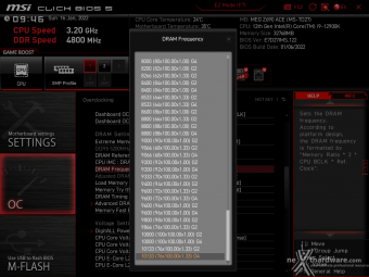 MSI MEG Z690 ACE 8. MSI Click BIOS 5 - Overclock 9