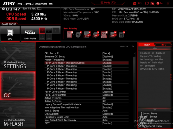 MSI MEG Z690 ACE 8. MSI Click BIOS 5 - Overclock 13