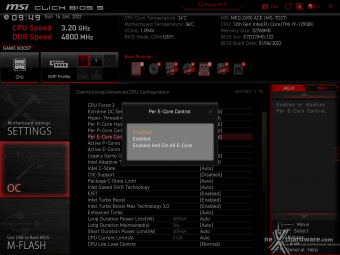 MSI MEG Z690 ACE 8. MSI Click BIOS 5 - Overclock 14