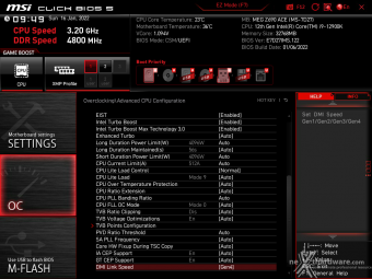 MSI MEG Z690 ACE 8. MSI Click BIOS 5 - Overclock 15