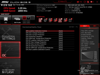 MSI MEG Z690 ACE 8. MSI Click BIOS 5 - Overclock 18