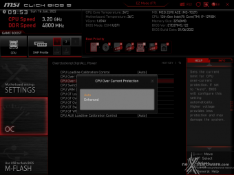 MSI MEG Z690 ACE 8. MSI Click BIOS 5 - Overclock 20