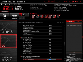 MSI MEG Z690 ACE 8. MSI Click BIOS 5 - Overclock 27