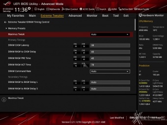 ASUS ROG MAXIMUS Z690 EXTREME 8. UEFI BIOS - Extreme Tweaker 33