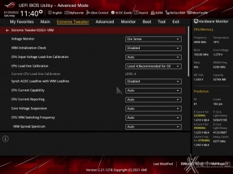 ASUS ROG MAXIMUS Z690 EXTREME 8. UEFI BIOS - Extreme Tweaker 11