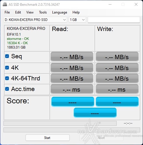 KIOXIA EXCERIA PRO NVMe SSD 2TB 11. AS SSD Benchmark 1