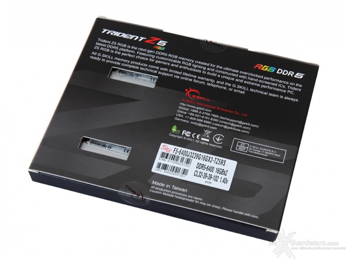 G.SKILL Trident Z5 RGB DDR5-6400 CL32 2. Presentazione delle memorie 2