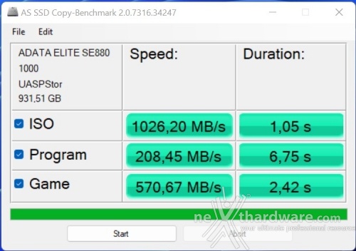 ADATA ELITE SE880 6. AS SSD Benchmark 4