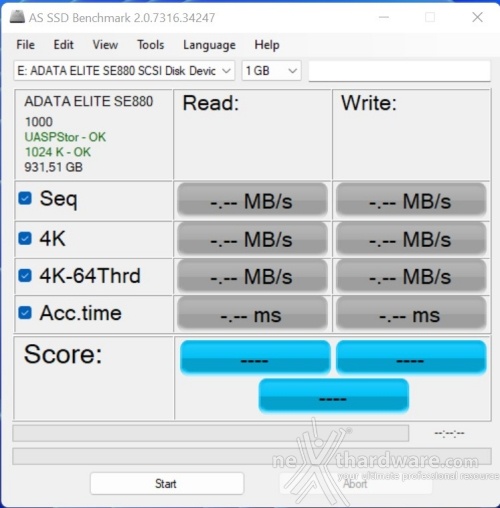 ADATA ELITE SE880 6. AS SSD Benchmark 1