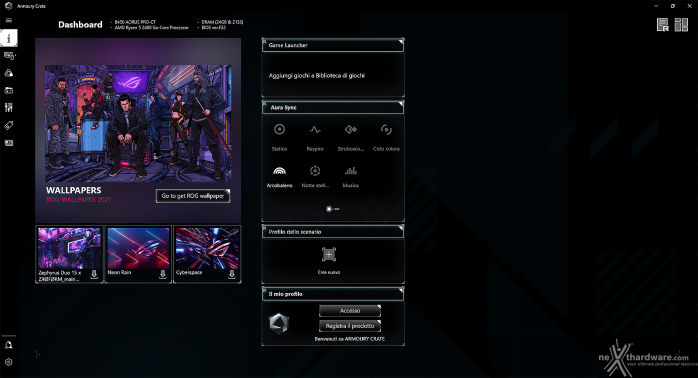 ASUS ROG Chakram X 4. Software di gestione - ROG Armoury Crate 1