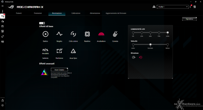 ASUS ROG Chakram X 4. Software di gestione - ROG Armoury Crate 6