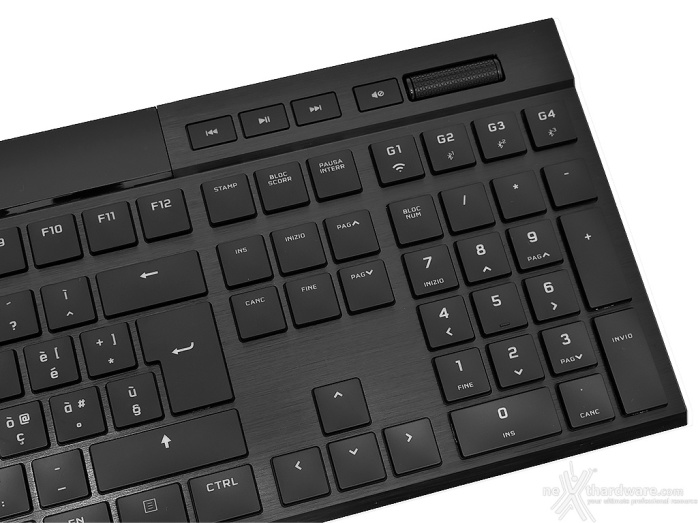 CORSAIR K100 AIR WIRELESS 2. Vista da vicino - Parte prima 3