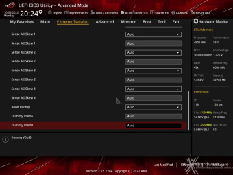 ASUS ROG CROSSHAIR X670E EXTREME 8. UEFI BIOS - Extreme Tweaker 31