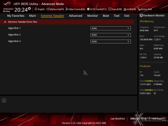 ASUS ROG CROSSHAIR X670E EXTREME 8. UEFI BIOS - Extreme Tweaker 10