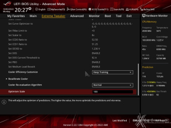 ASUS ROG CROSSHAIR X670E EXTREME 8. UEFI BIOS - Extreme Tweaker 33