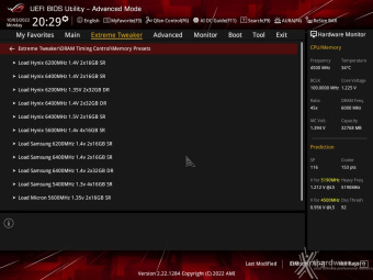 ASUS ROG CROSSHAIR X670E EXTREME 8. UEFI BIOS - Extreme Tweaker 18