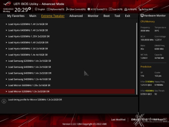 ASUS ROG CROSSHAIR X670E EXTREME 8. UEFI BIOS - Extreme Tweaker 19