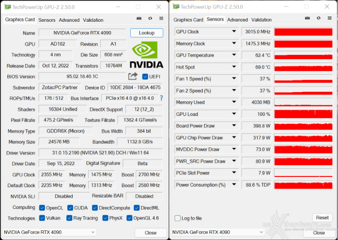 ZOTAC GeForce RTX 4090 AMP Extreme AIRO 15. Overclock 4