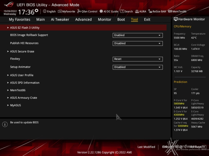 ASUS ROG STRIX Z790-I GAMING WIFI 7. UEFI BIOS -  Impostazioni generali 18