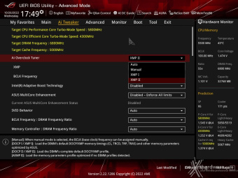 ASUS ROG STRIX Z790-I GAMING WIFI 8. UEFI BIOS - Extreme Tweaker 1