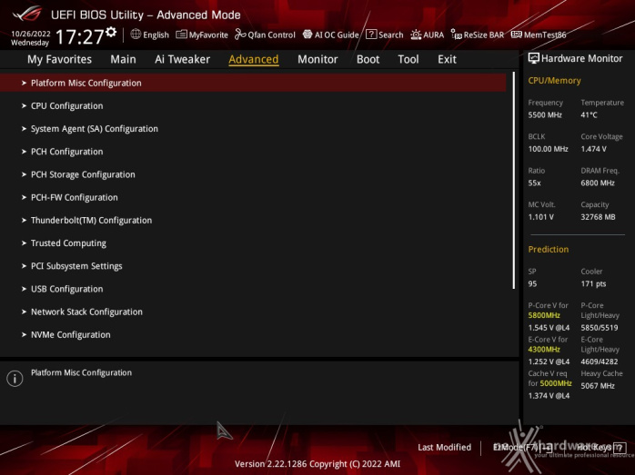 ASUS ROG STRIX Z790-I GAMING WIFI 7. UEFI BIOS -  Impostazioni generali 2