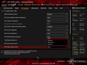 ASUS ROG STRIX Z790-I GAMING WIFI 8. UEFI BIOS - Extreme Tweaker 14