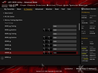 ASUS ROG STRIX Z790-I GAMING WIFI 8. UEFI BIOS - Extreme Tweaker 30