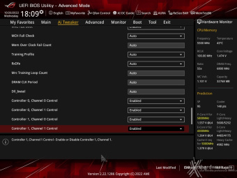 ASUS ROG STRIX Z790-I GAMING WIFI 8. UEFI BIOS - Extreme Tweaker 36