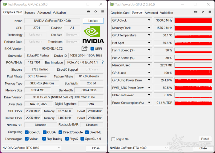 ZOTAC GeForce RTX 4080 AMP Extreme AIRO 15. Overclock 4