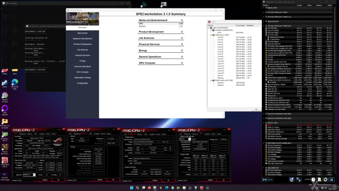 ASUS ROG CROSSHAIR X670E GENE 15. Overclock, temperature e consumi 8