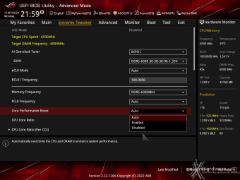 ASUS ROG CROSSHAIR X670E GENE 8. UEFI BIOS - Extreme Tweaker 5