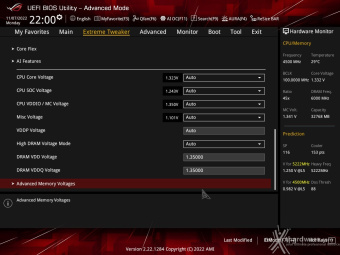 ASUS ROG CROSSHAIR X670E GENE 8. UEFI BIOS - Extreme Tweaker 10
