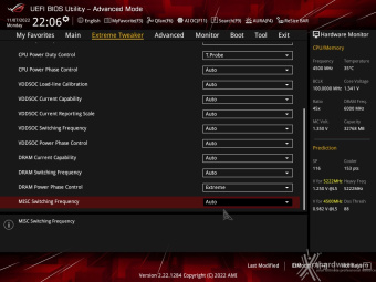 ASUS ROG CROSSHAIR X670E GENE 8. UEFI BIOS - Extreme Tweaker 26