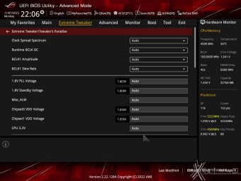 ASUS ROG CROSSHAIR X670E GENE 8. UEFI BIOS - Extreme Tweaker 27