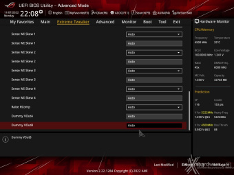 ASUS ROG CROSSHAIR X670E GENE 8. UEFI BIOS - Extreme Tweaker 30