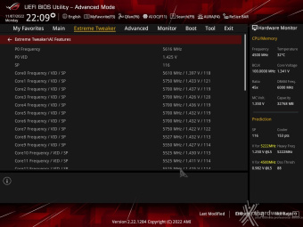 ASUS ROG CROSSHAIR X670E GENE 8. UEFI BIOS - Extreme Tweaker 31