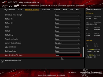 ASUS ROG CROSSHAIR X670E GENE 8. UEFI BIOS - Extreme Tweaker 18