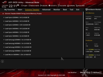 ASUS ROG CROSSHAIR X670E GENE 8. UEFI BIOS - Extreme Tweaker 19