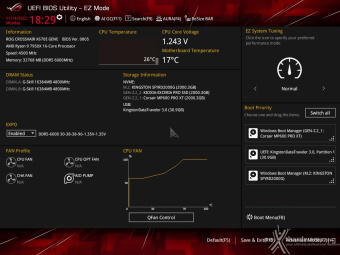 ASUS ROG CROSSHAIR X670E GENE 7. UEFI BIOS -  Impostazioni generali 1