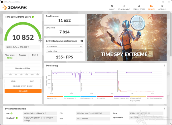 ZOTAC GeForce RTX 4070 Ti AMP Extreme AIRO 13. Overclock 8