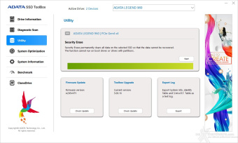 ADATA LEGEND 960 2TB 2. Firmware - TRIM - SSD ToolBox 3