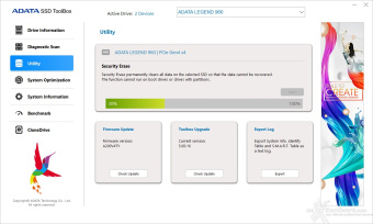 ADATA LEGEND 960 2TB 2. Firmware - TRIM - SSD ToolBox 5