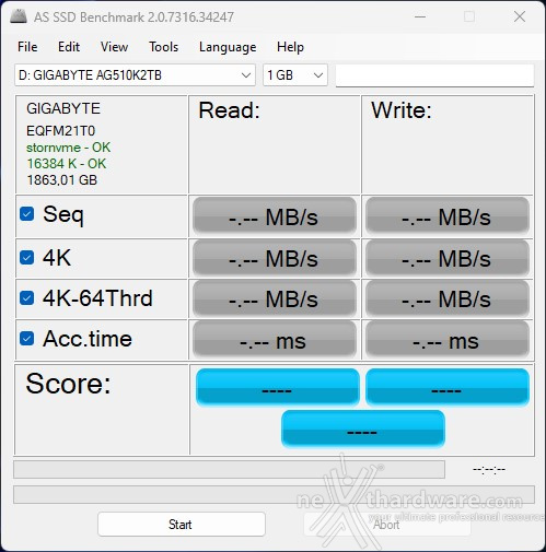 AORUS Gen5 10000 SSD 2TB 11. AS SSD Benchmark 1