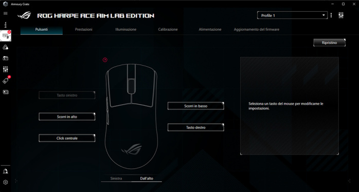 ROG Harpe Ace & ROG Hone Ace Aim Lab Edition 5. Software di gestione 1