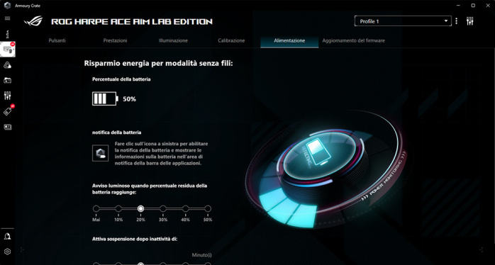 ROG Harpe Ace & ROG Hone Ace Aim Lab Edition 5. Software di gestione 5