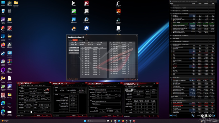 CORSAIR DOMINATOR TITANIUM DDR5-7200 48GB 5. Test di stabilità 1