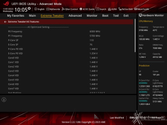 ASUS ROG MAXIMUS Z790 APEX ENCORE 8. UEFI BIOS - Extreme Tweaker 36