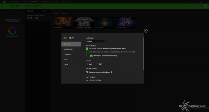 Razer BlackShark V2 HyperSpeed 4. Razer Synapse 3 9
